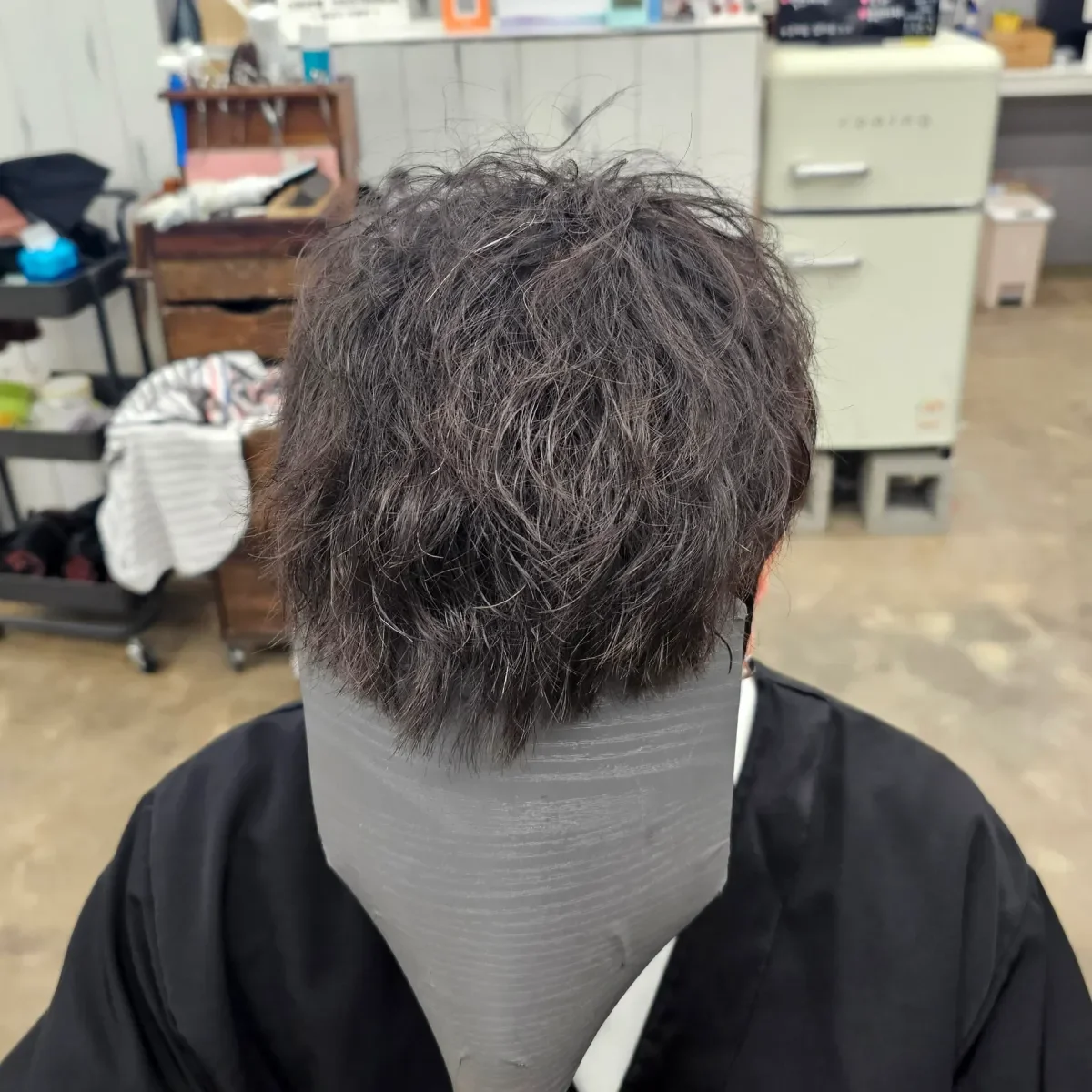 두피페인팅 (치트염색) 시술 후 결과 사진 2