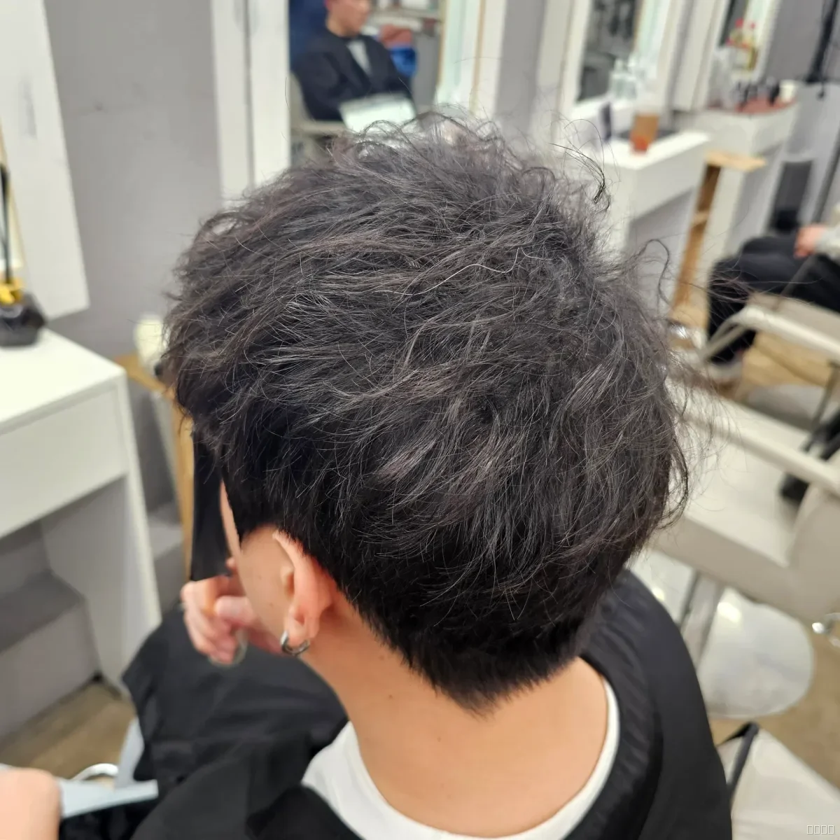 두피페인팅 (치트염색) 시술 후 결과 사진 4