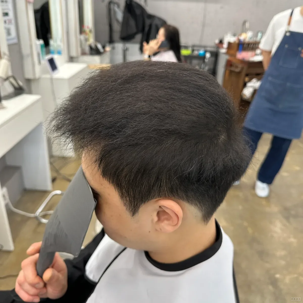 두피페인팅 (치트염색) 시술 후 결과 사진 4