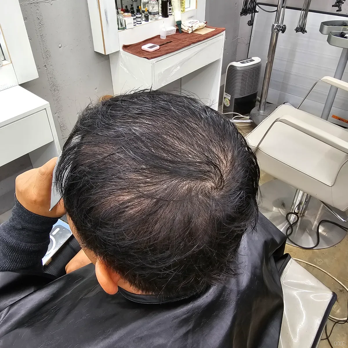 두피페인팅 (치트염색) 시술 전 사진 4