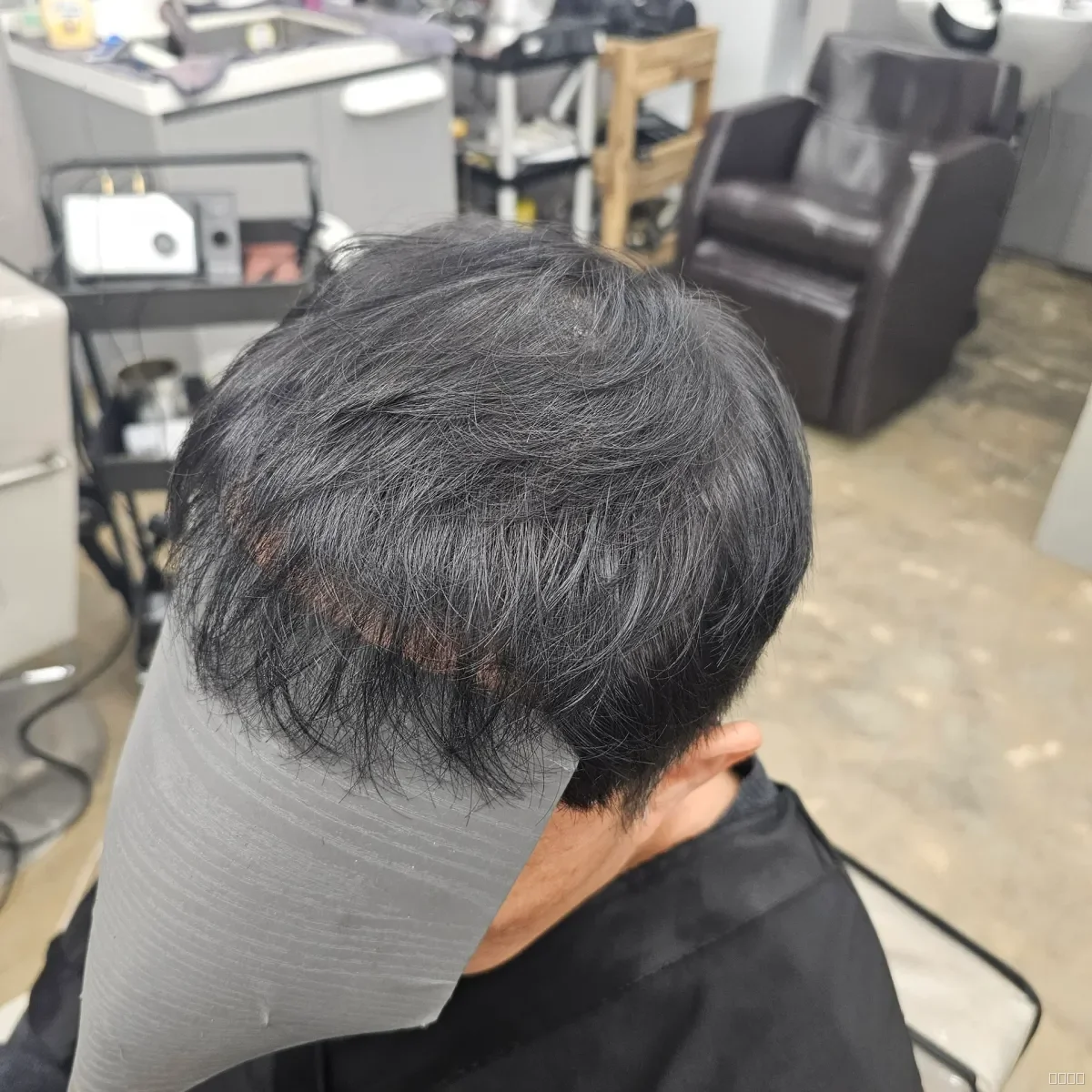 두피페인팅 (치트염색) 시술 후 결과 사진 3