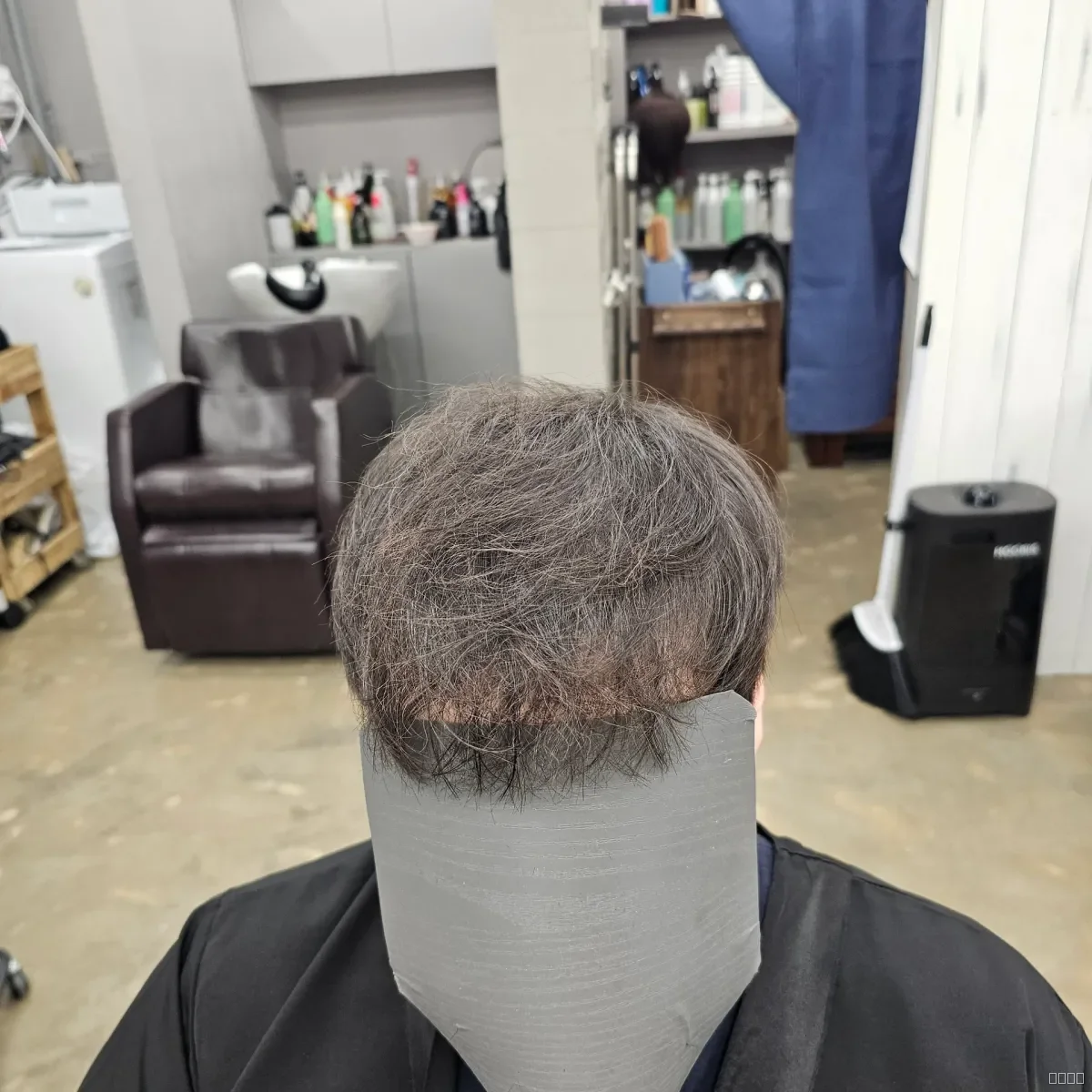 두피페인팅 (치트염색) 시술 후 결과 사진 1