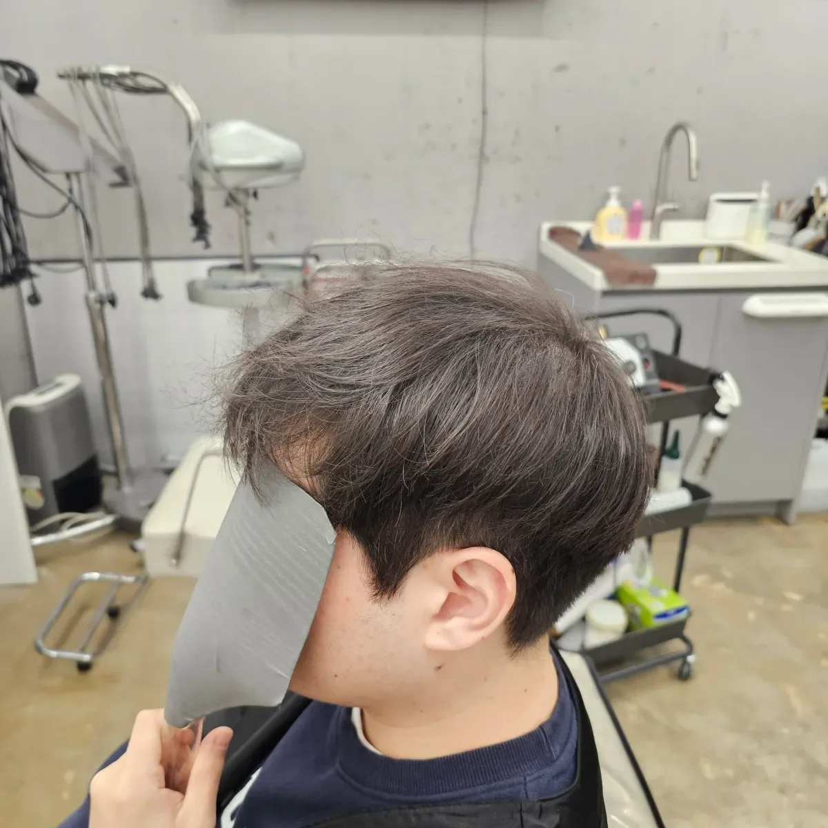 두피페인팅 (치트염색) 시술 후 결과 사진 3