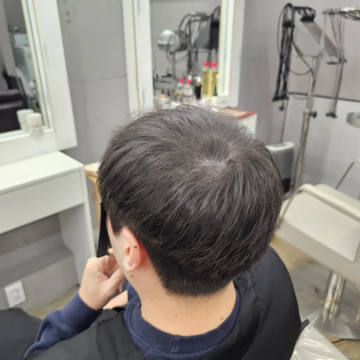 두피페인팅 (치트염색) 시술 후 결과 사진 4