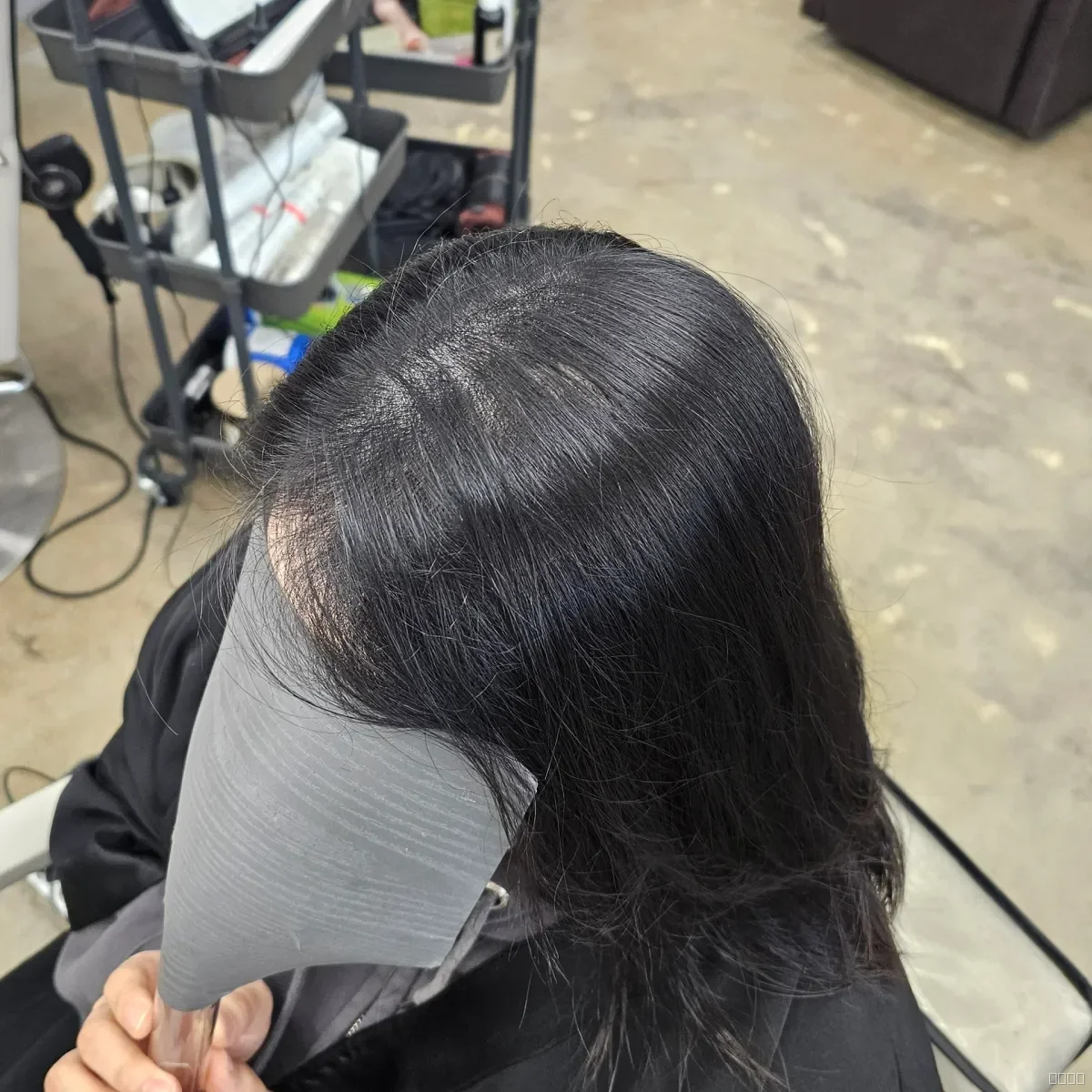 두피페인팅 (치트염색) 시술 후 결과 사진 3