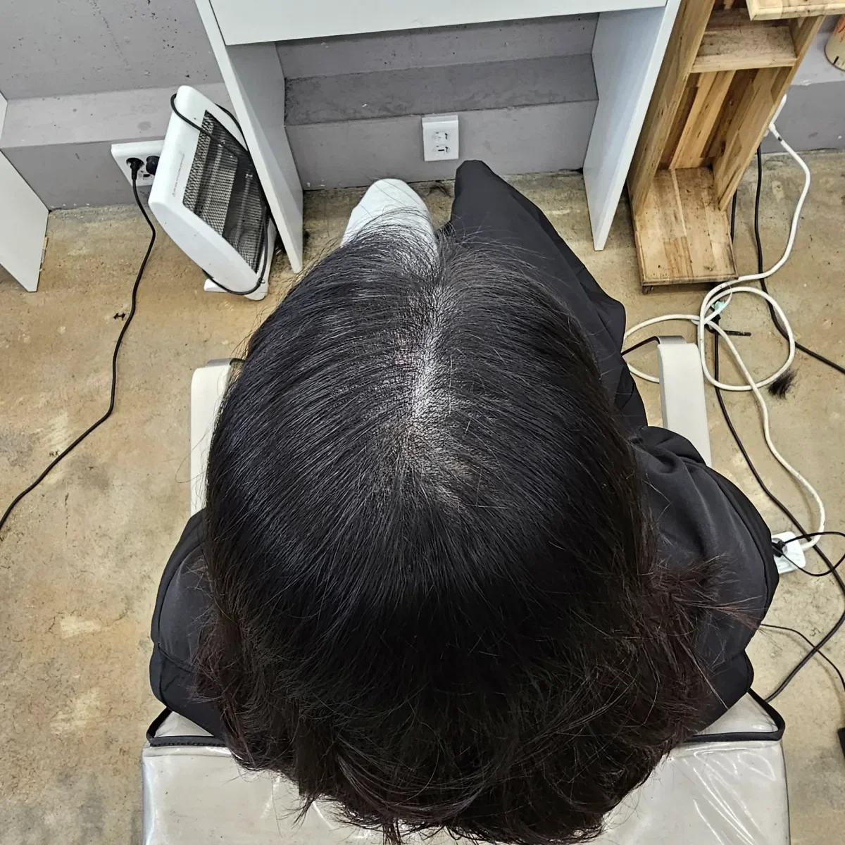 두피페인팅 (치트염색) 시술 후 결과 사진 4