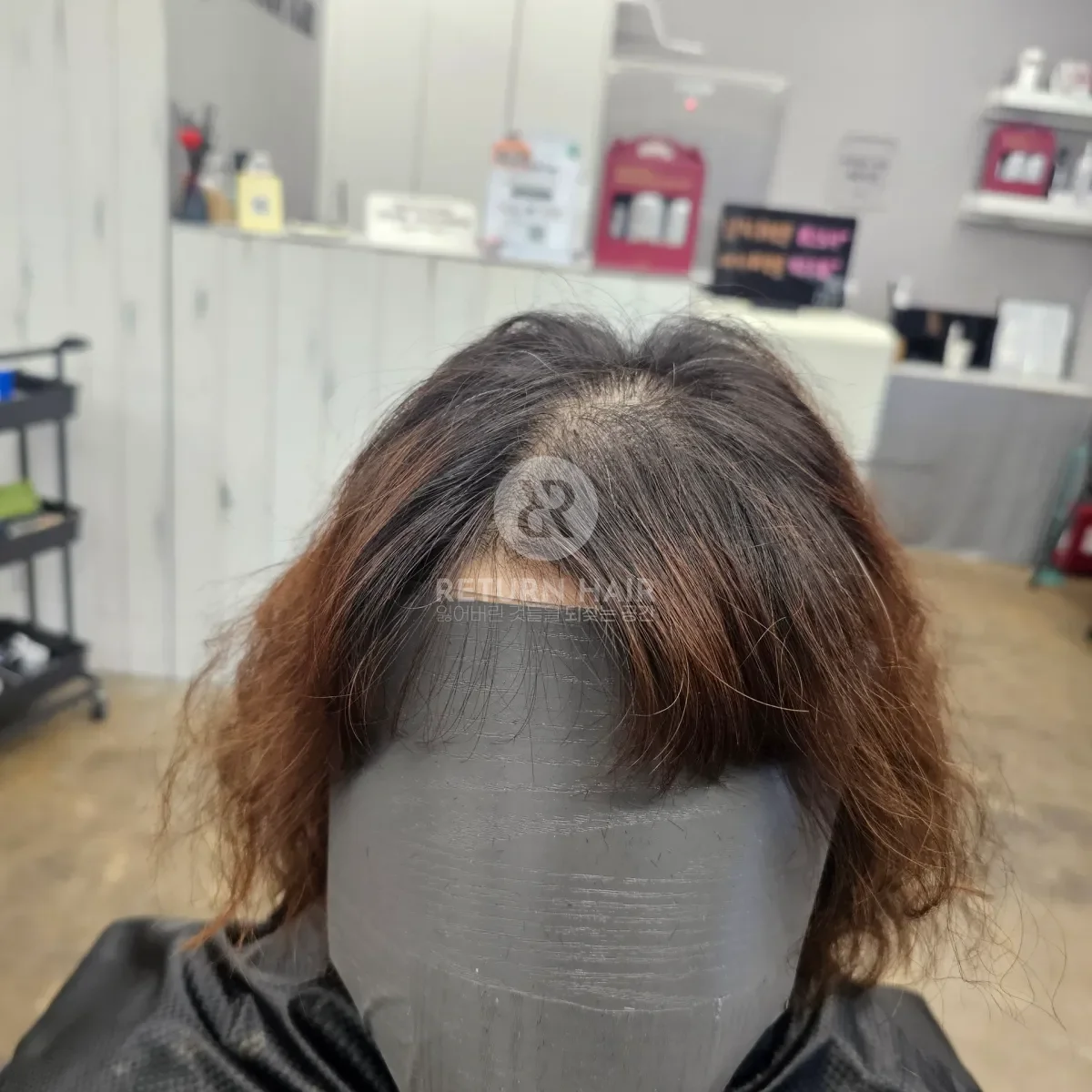 두피페인팅 (치트염색) 시술 전 사진 2