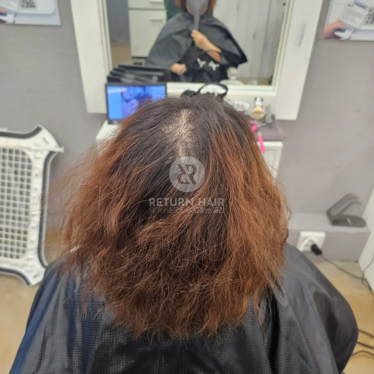 두피페인팅 (치트염색) 시술 전 사진 4