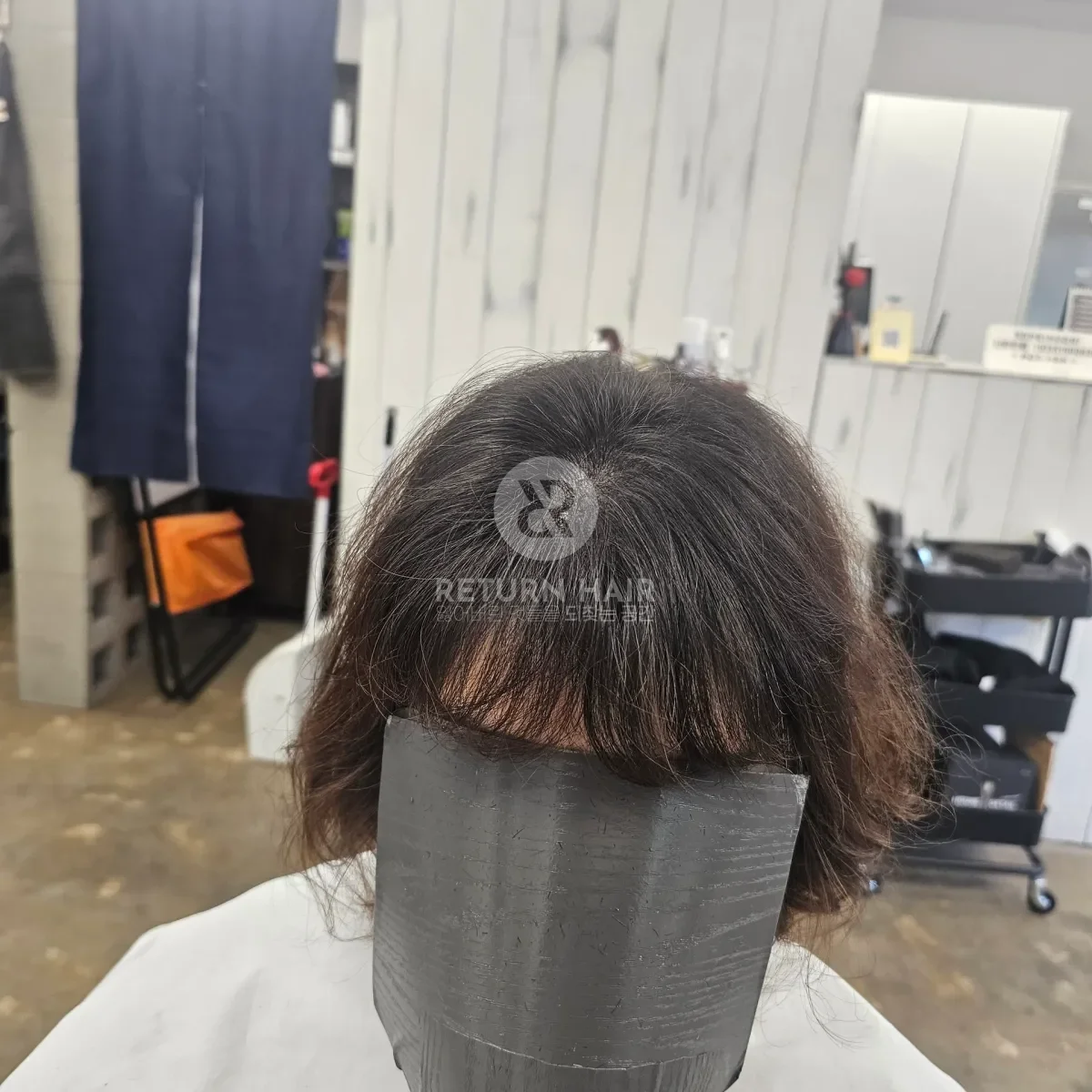 두피페인팅 (치트염색) 시술 후 결과 사진 2