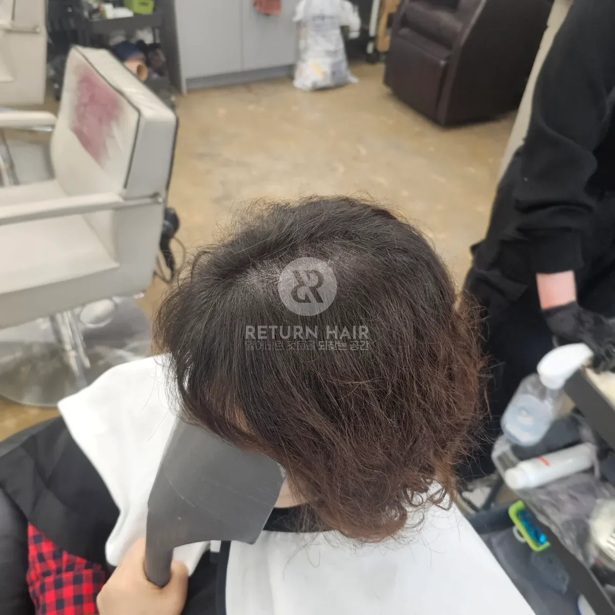 두피페인팅 (치트염색) 시술 후 결과 사진 3