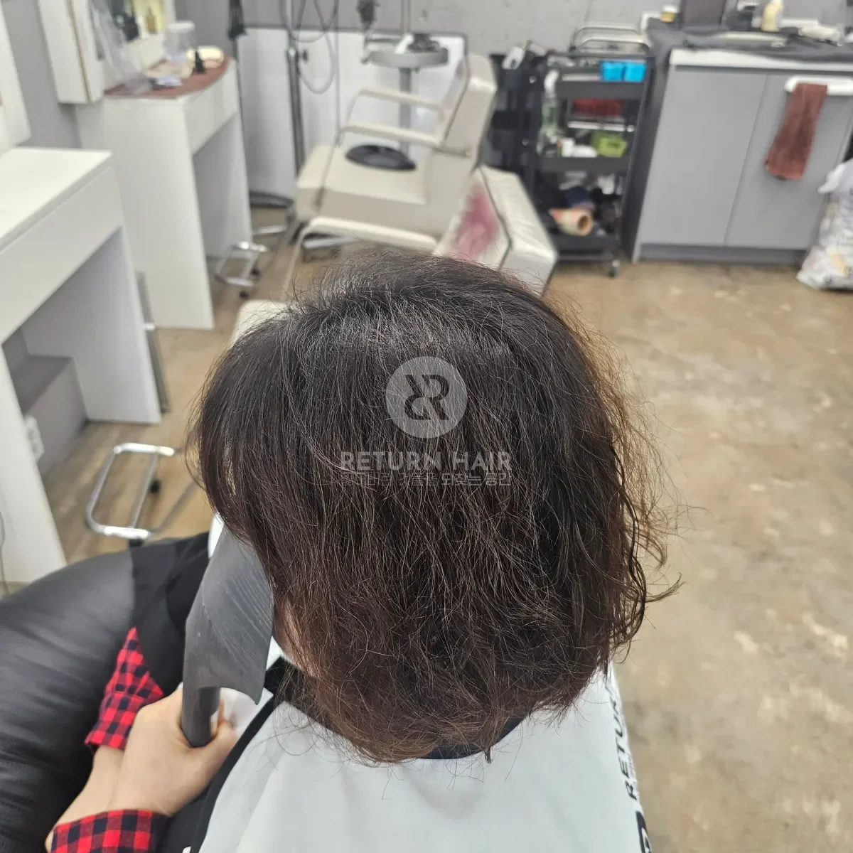 두피페인팅 (치트염색) 시술 후 결과 사진 4