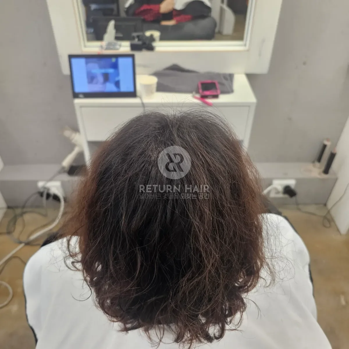 두피페인팅 (치트염색) 시술 후 결과 사진 5