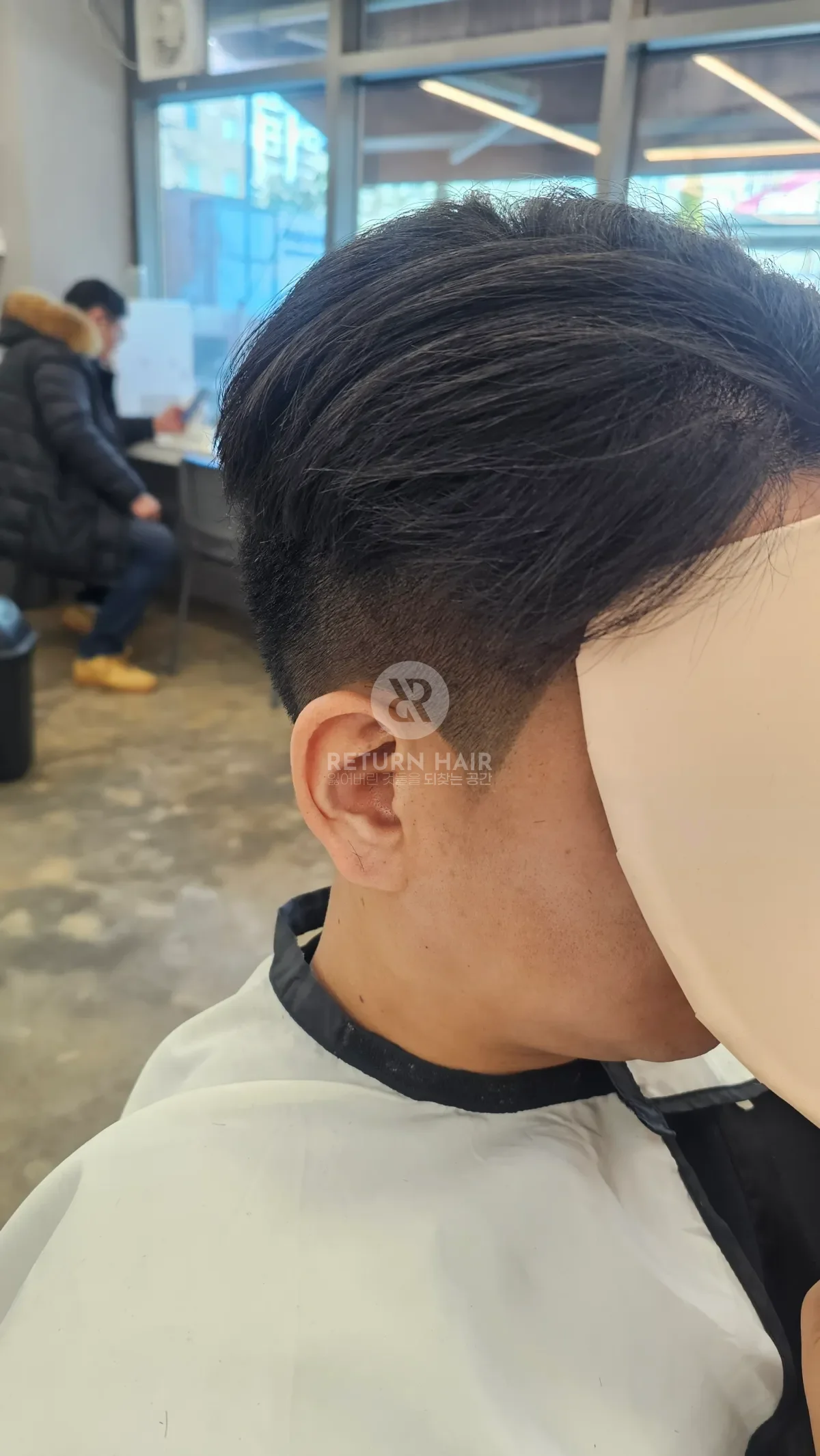 두피페인팅 (치트염색) 시술 후 결과 사진 4