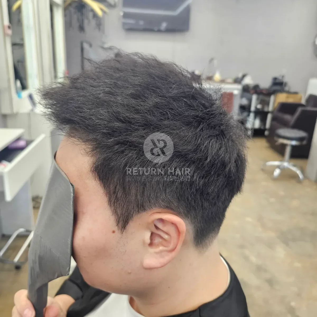 두피페인팅 (치트염색) 시술 후 결과 사진 3