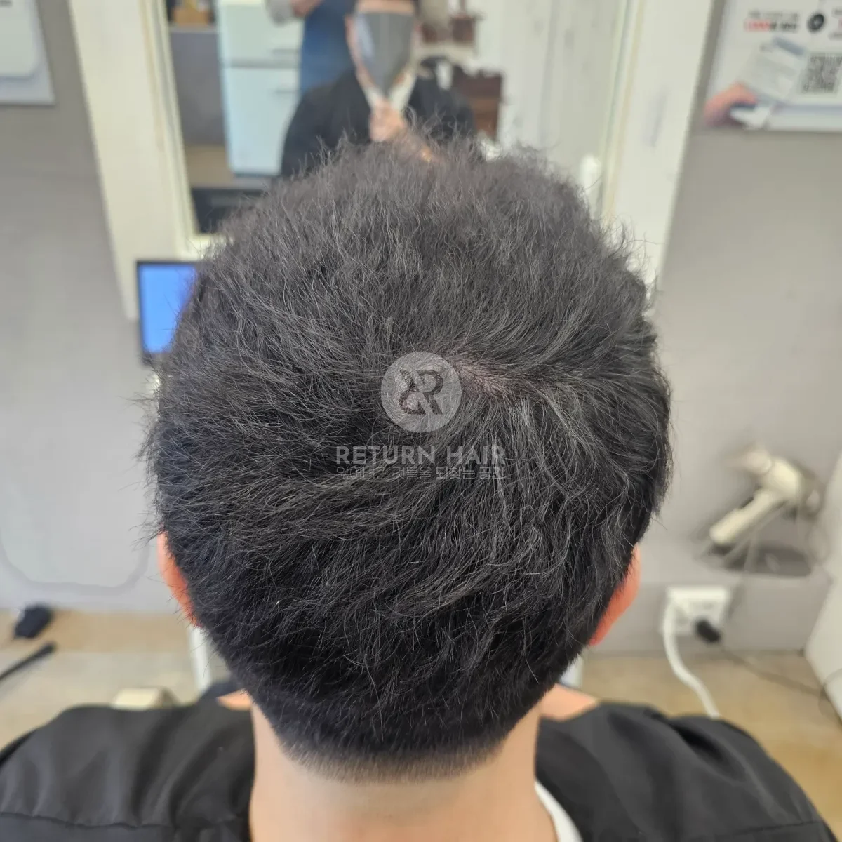 두피페인팅 (치트염색) 시술 후 결과 사진 5