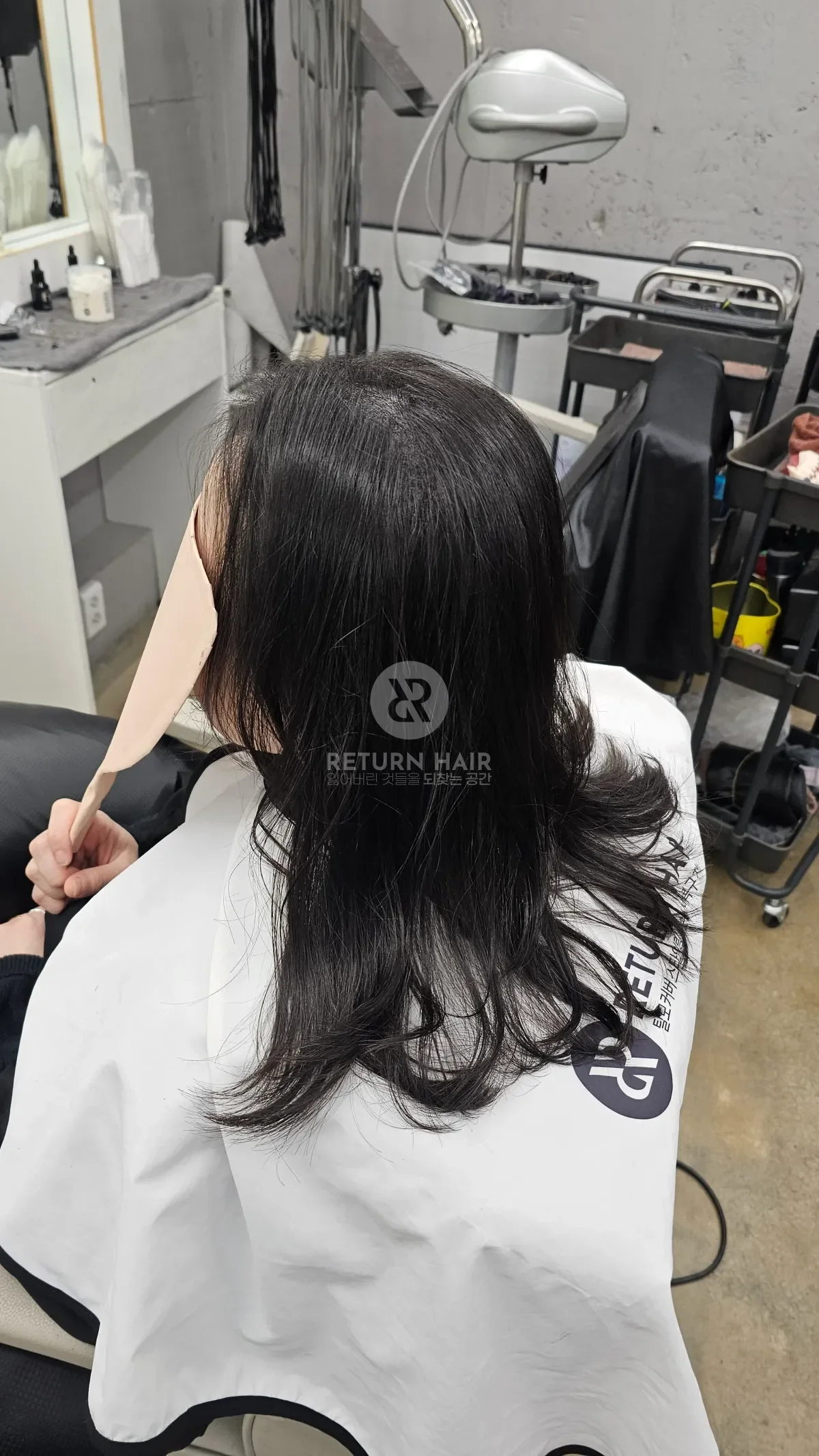 두피페인팅 (치트염색) 시술 후 결과 사진 3