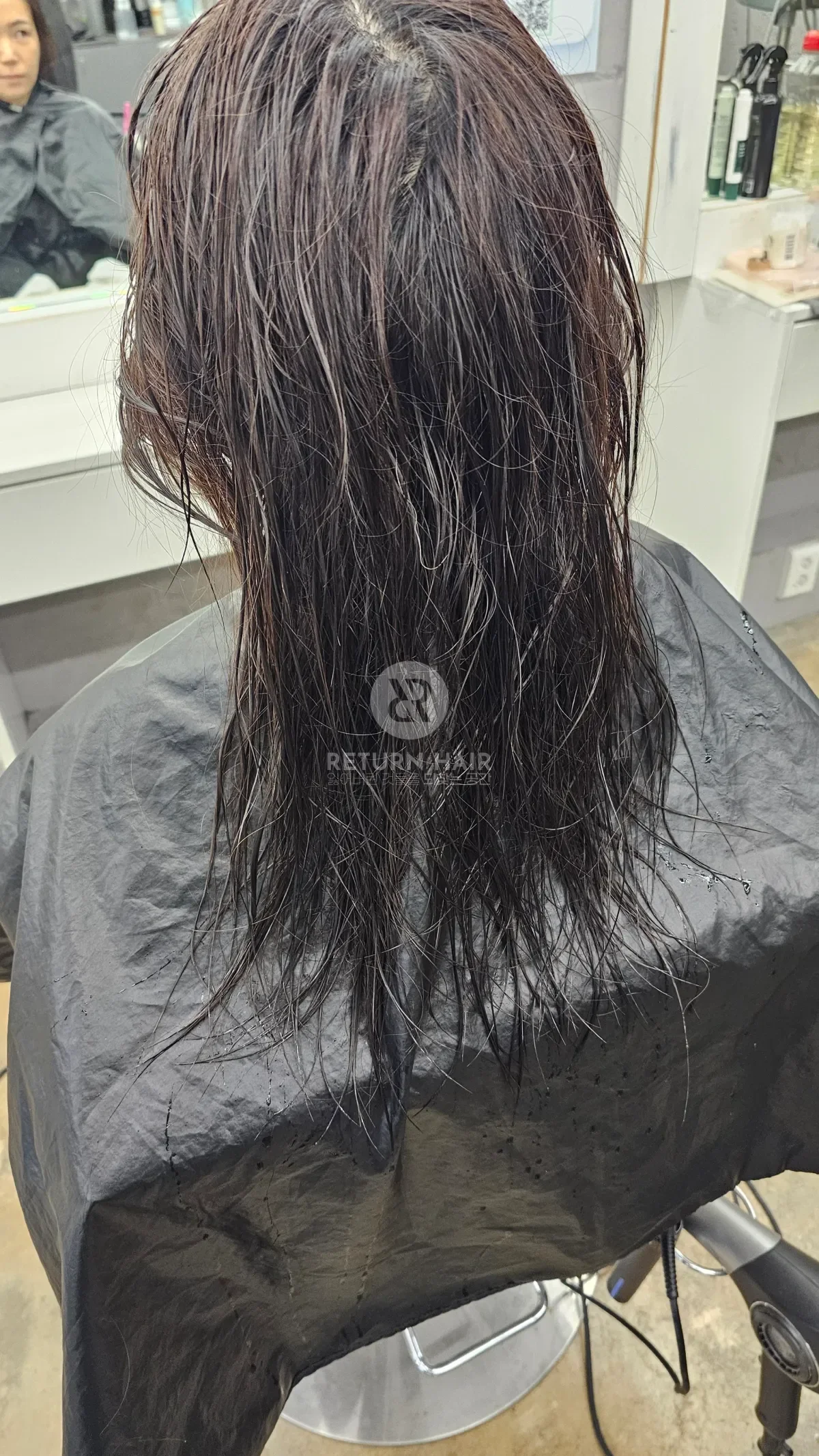 리턴 복구염색 시술 전 사진