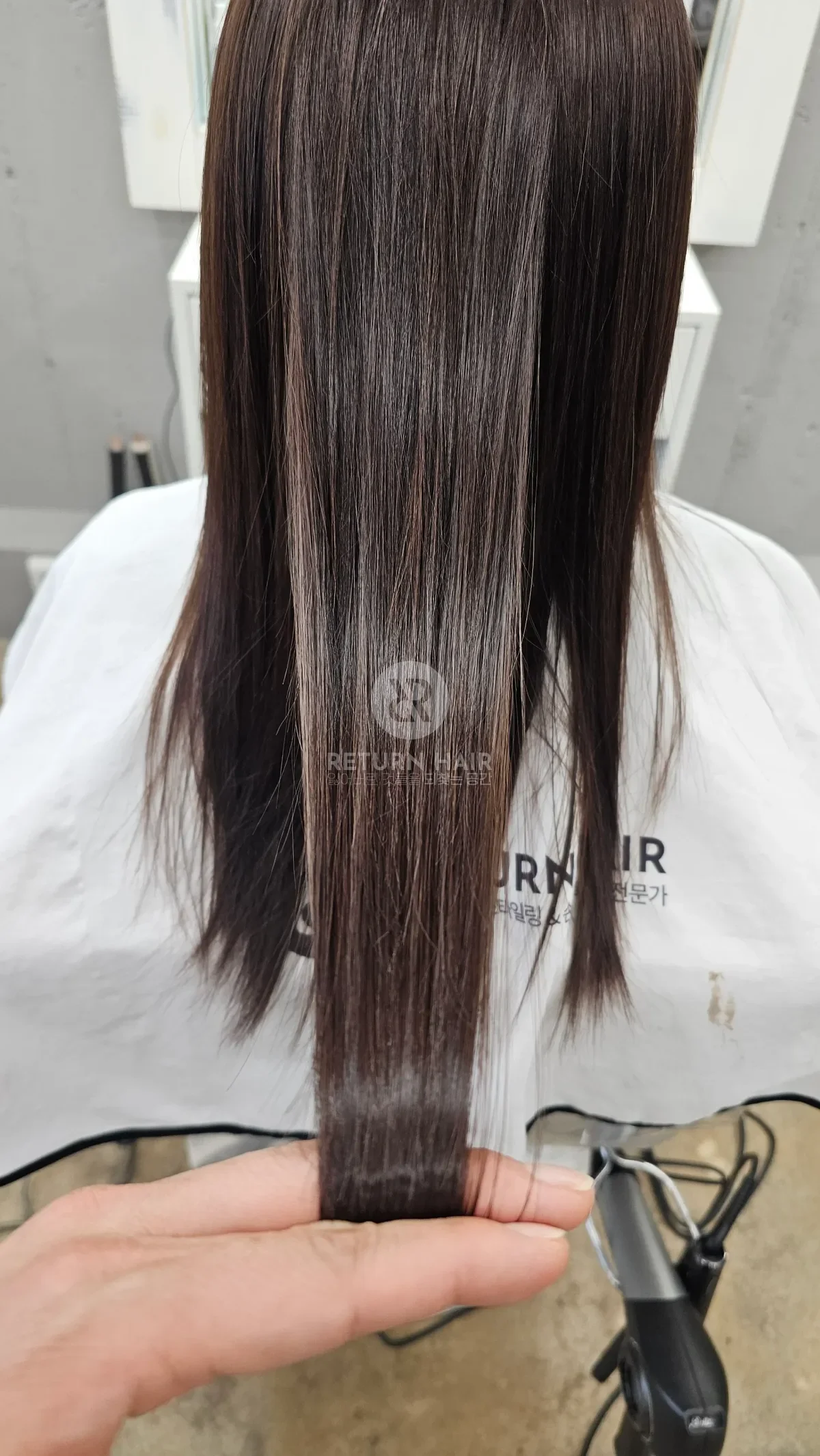 리턴 복구염색 시술 후 결과 사진 2