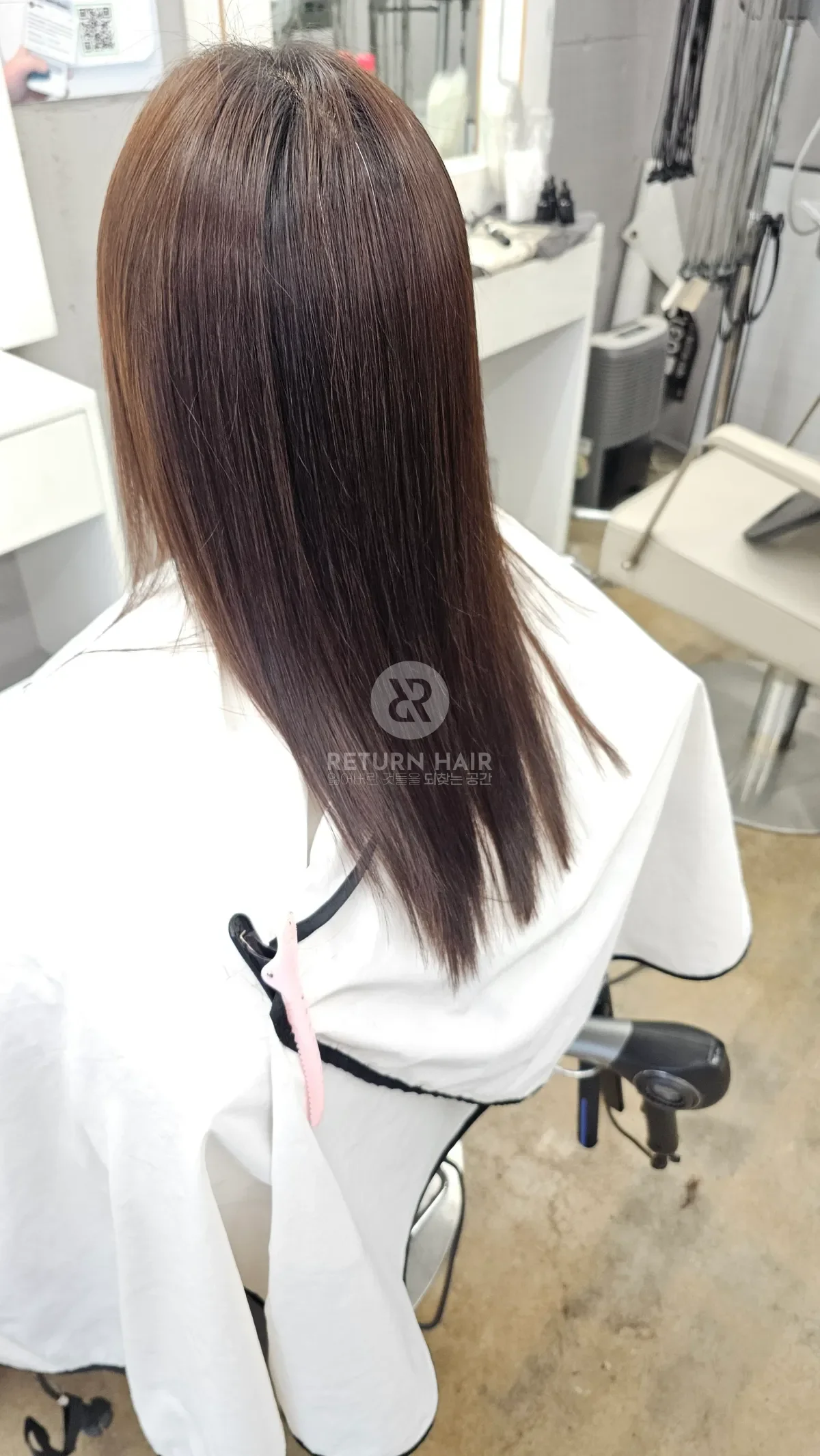 리턴 복구염색 시술 후 결과 사진 4