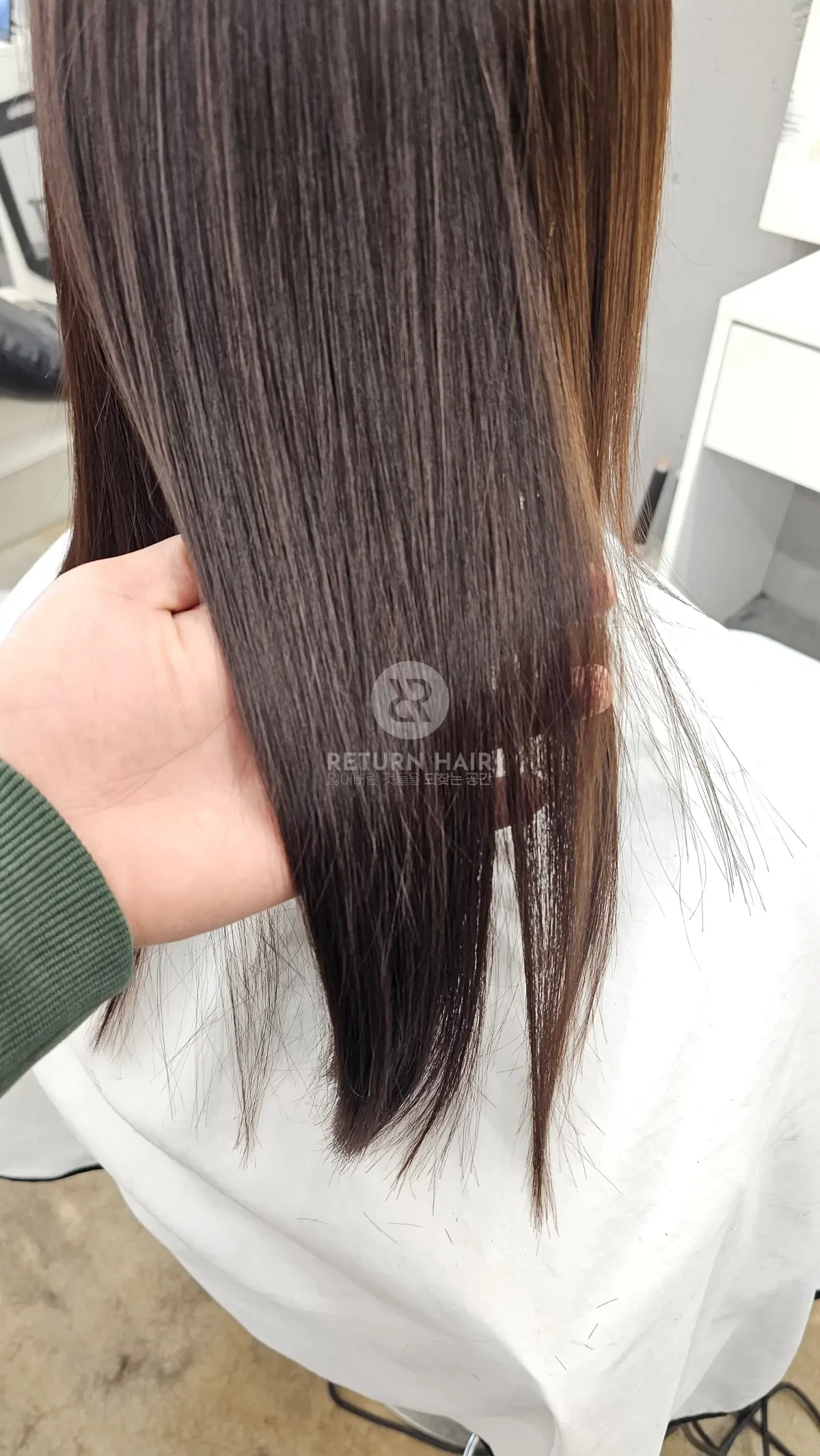 리턴 복구염색 시술 후 결과 사진 7