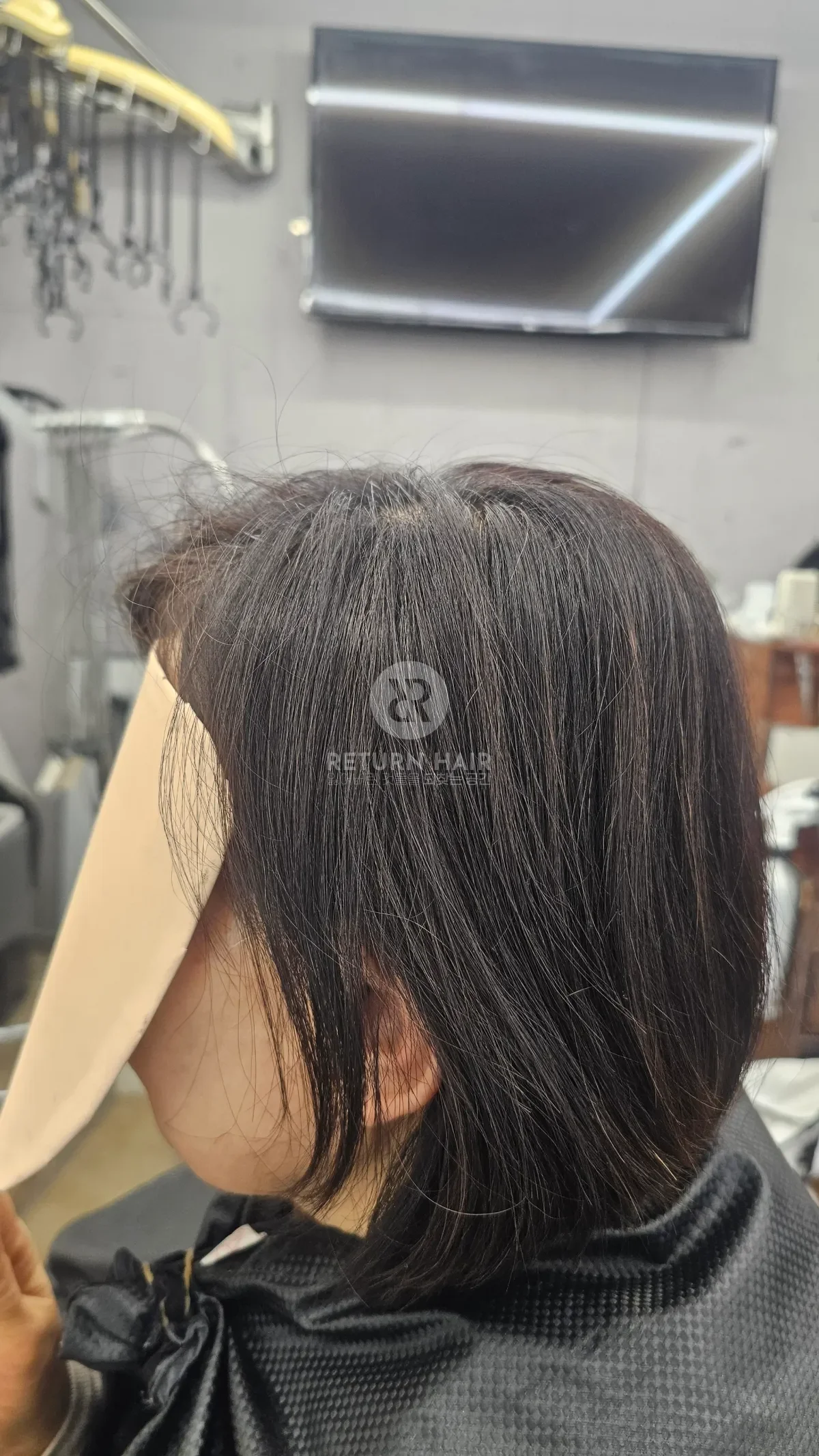 볼륨업 뿌리염색 시술 전 사진