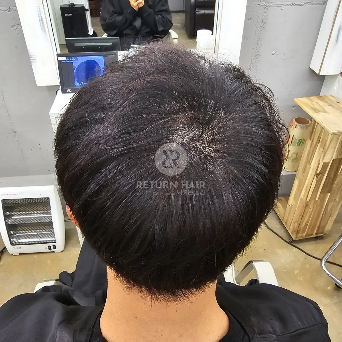 두피페인팅 (치트염색) 시술 후 결과 사진 5