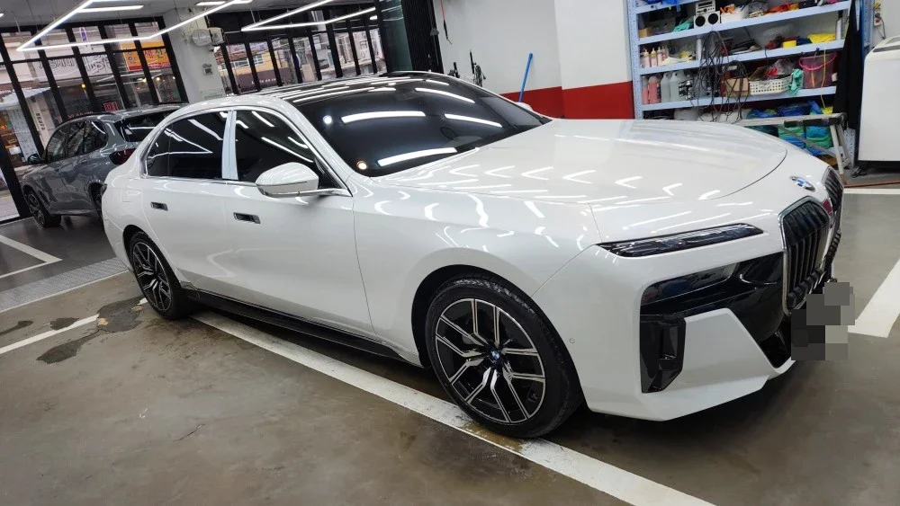 bmw 740i 썬팅 시공 사진 4