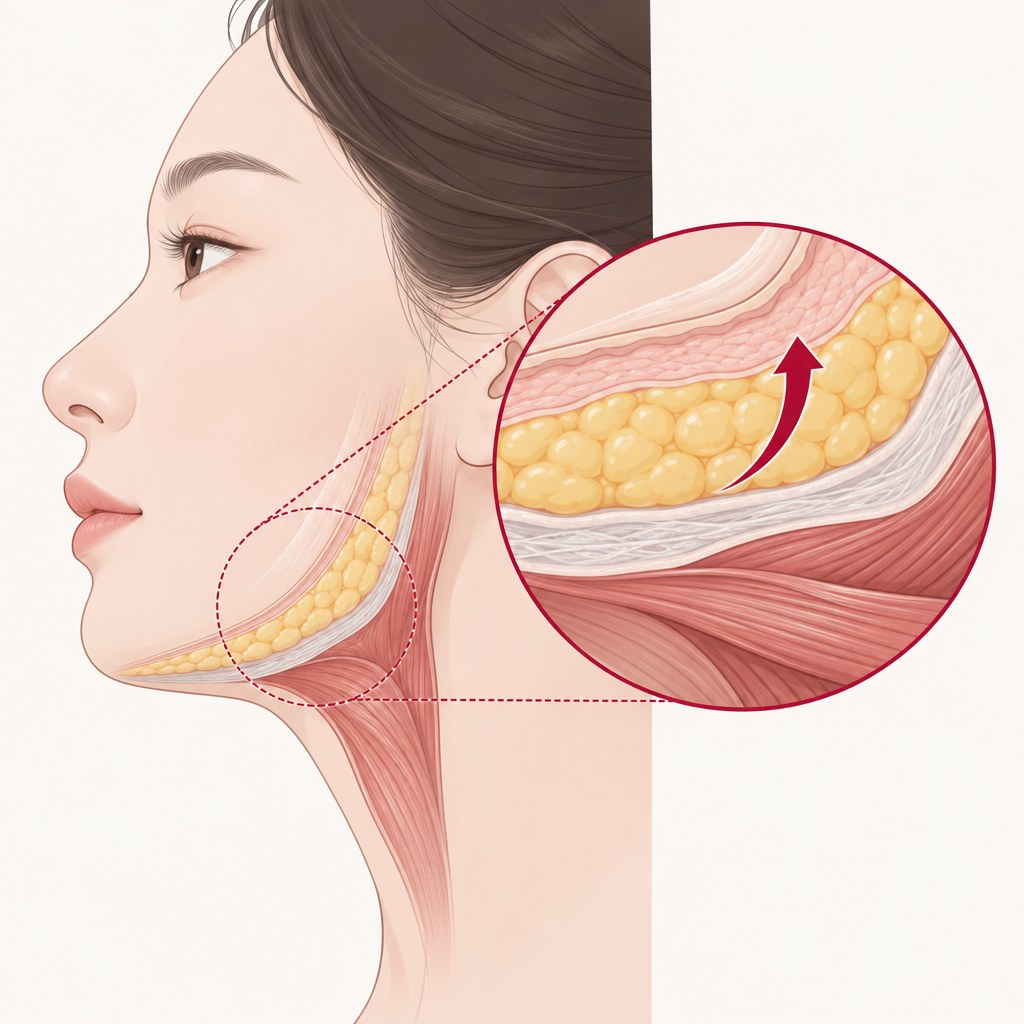 얼굴선은 왜 무너질까요?