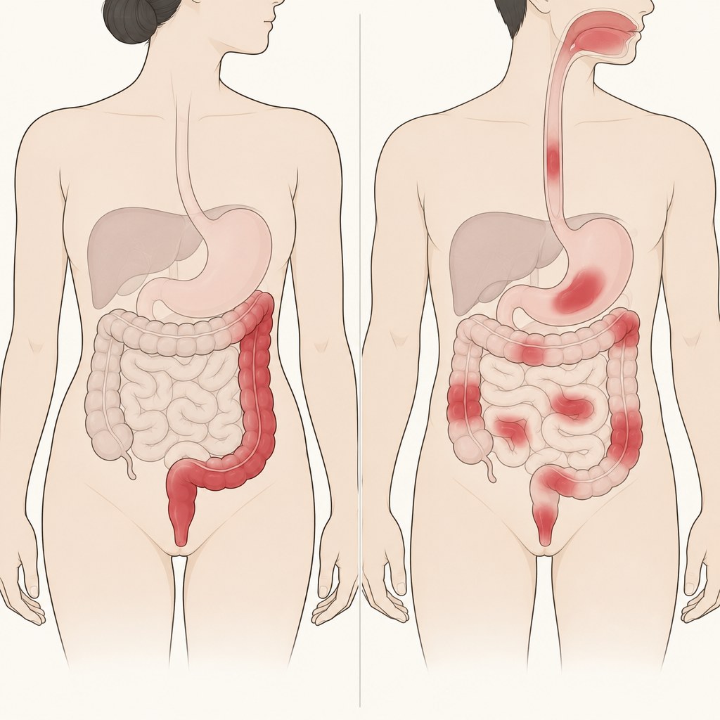 궤양성 대장염과 크론병은 어떻게 다를까요?